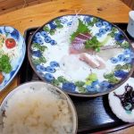 みなとの食堂　ひろの「お刺身と魚フライ定食」