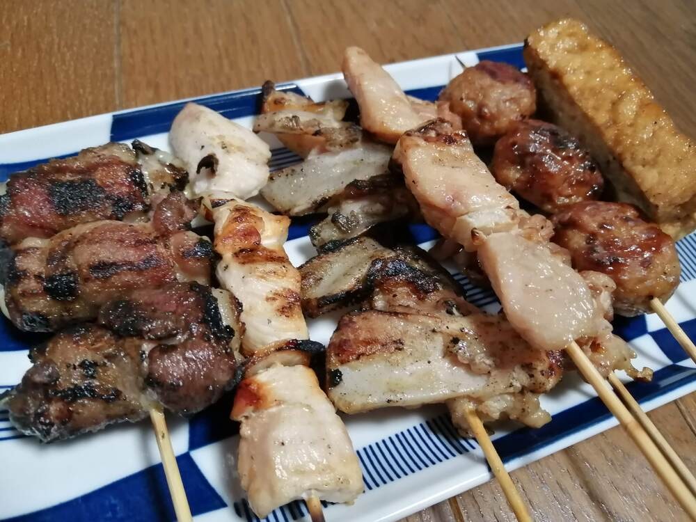 テイクアウトした焼き鳥